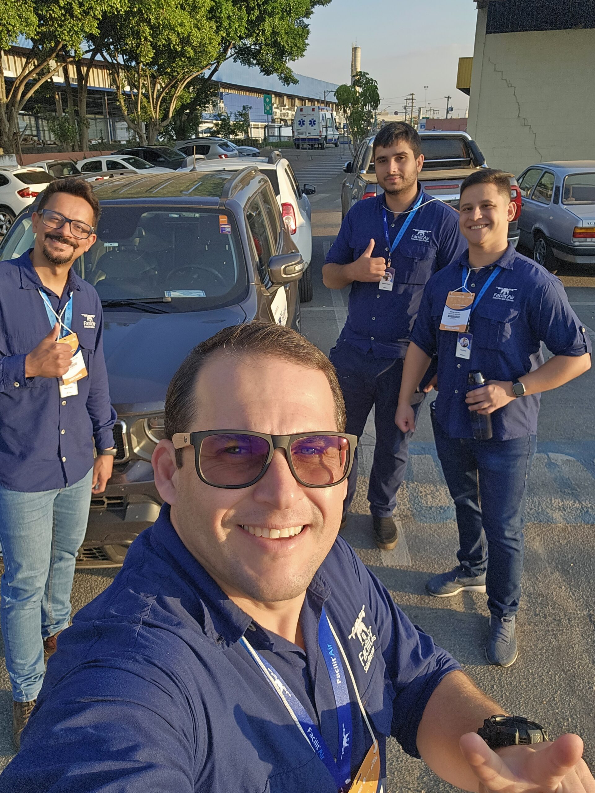 Equipe Facilit'Air em operação